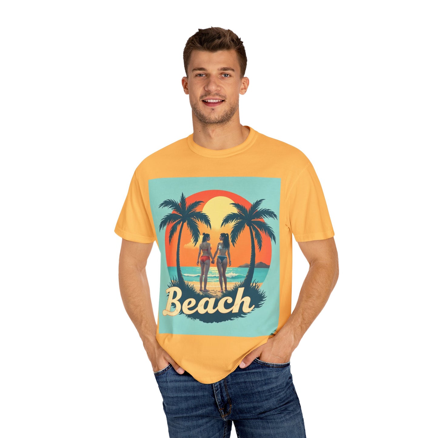 Beach & Nature Vibes Unisex Garment-Dyed T-Shirt
