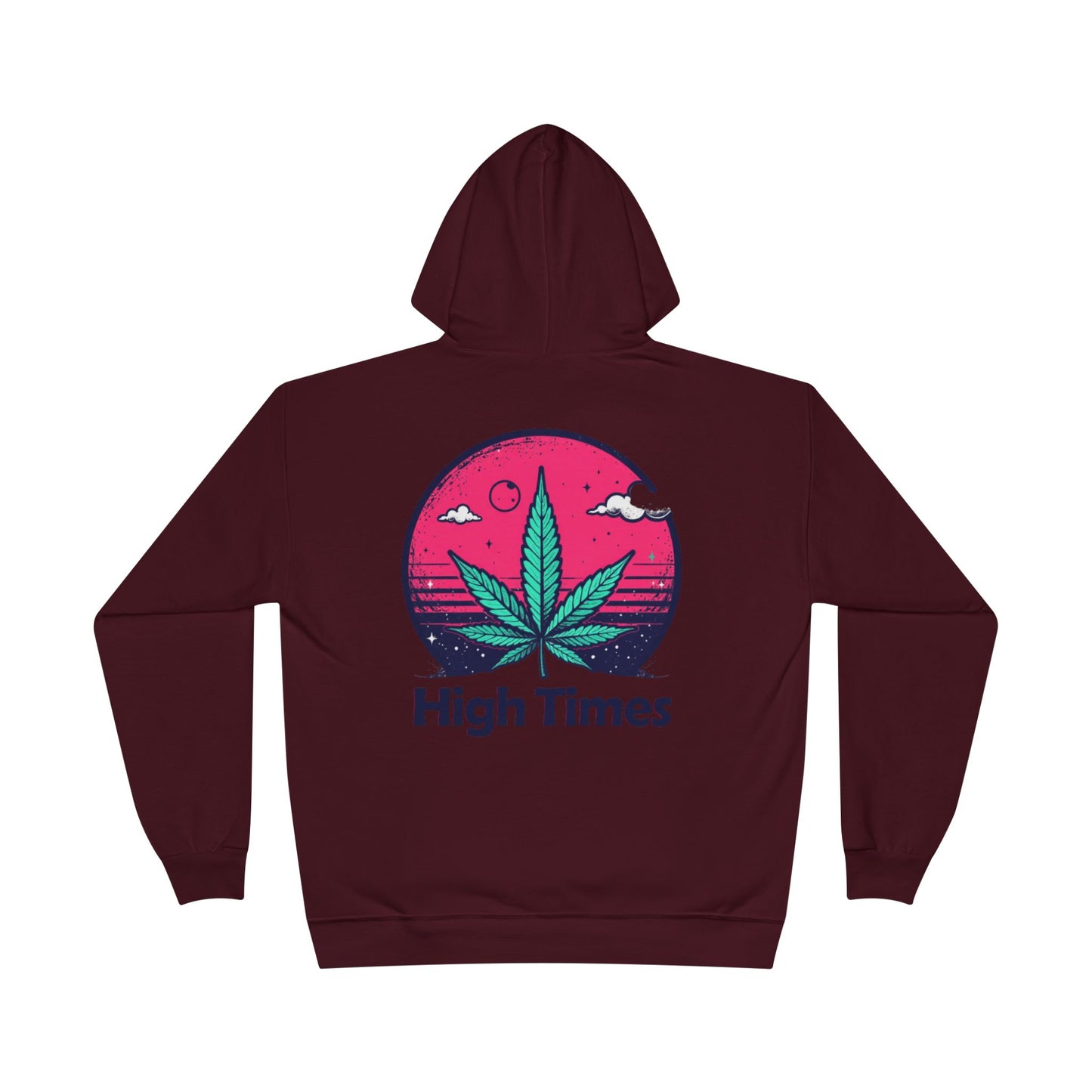 Eco-Friendly High Times Pullover Hoodie - Cannabis Vibes for Everyday Comfort