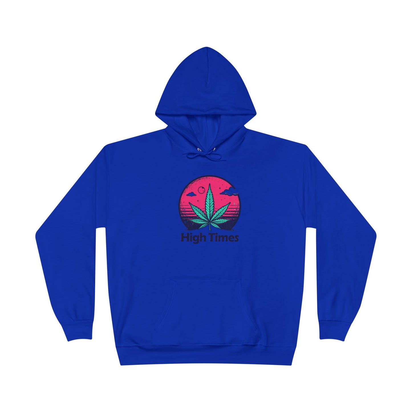 Eco-Friendly High Times Pullover Hoodie - Cannabis Vibes for Everyday Comfort