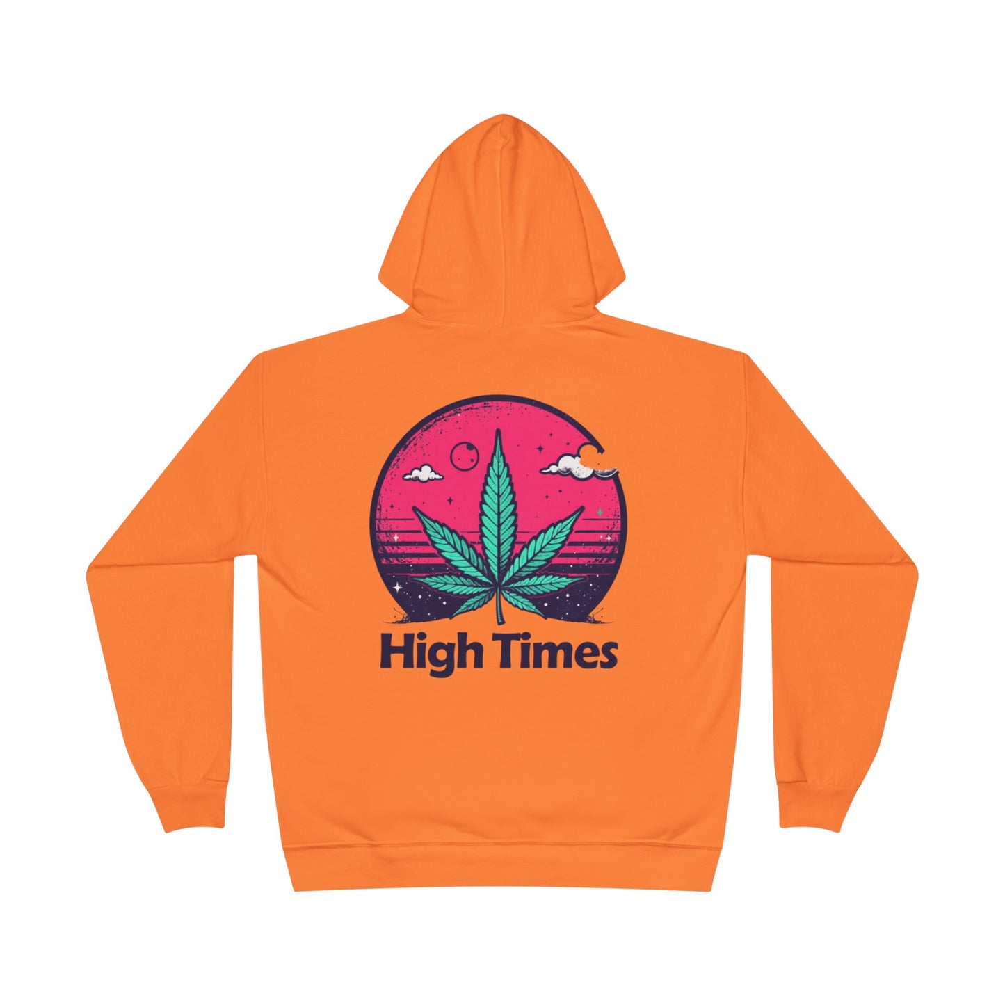 Eco-Friendly High Times Pullover Hoodie - Cannabis Vibes for Everyday Comfort