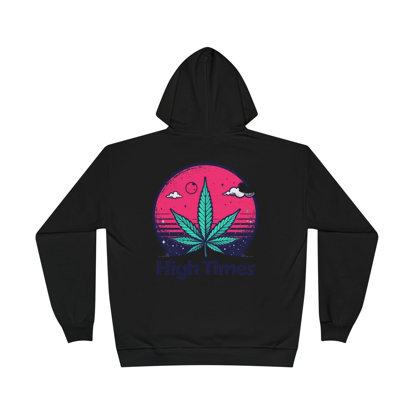 Eco-Friendly High Times Pullover Hoodie - Cannabis Vibes for Everyday Comfort