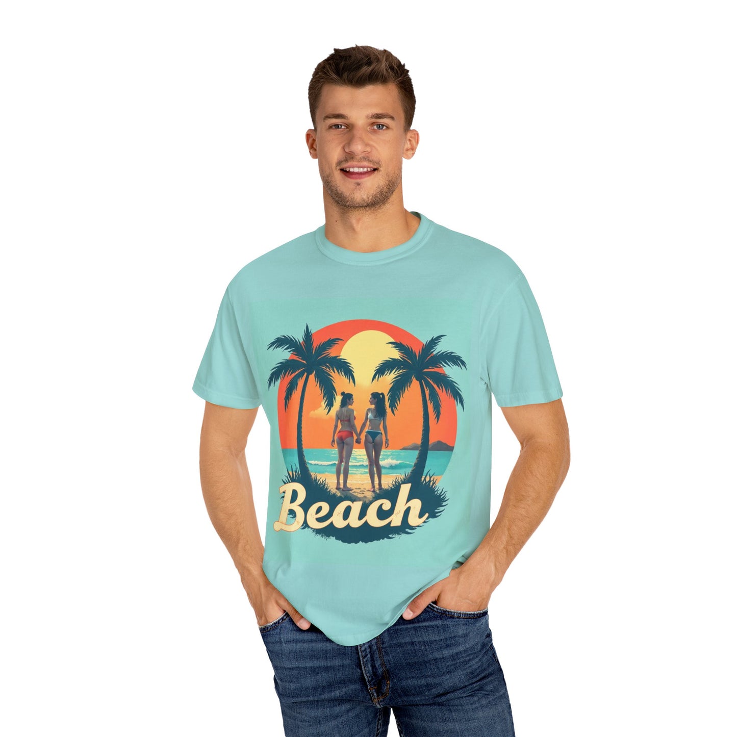 Beach & Nature Vibes Unisex Garment-Dyed T-Shirt