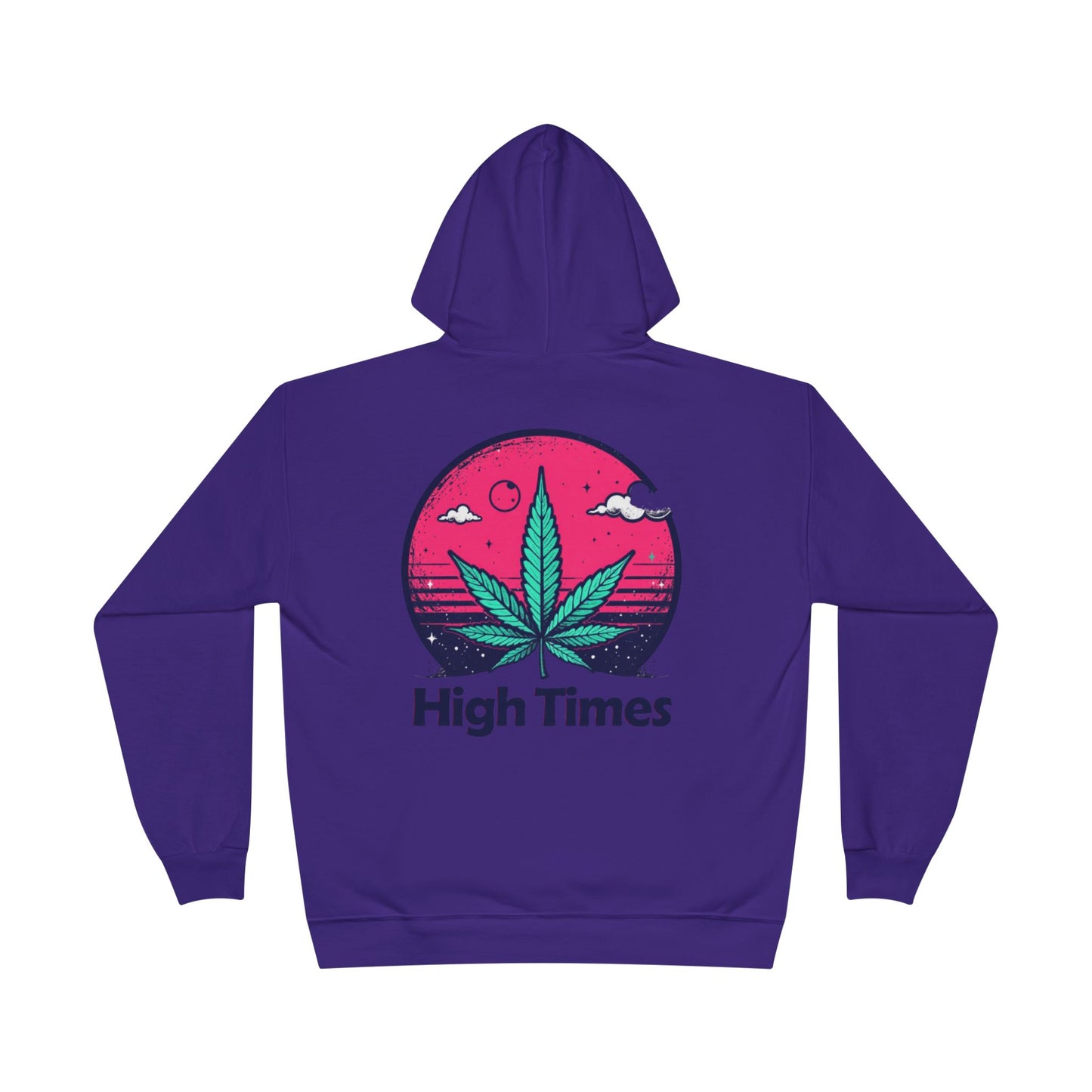 Eco-Friendly High Times Pullover Hoodie - Cannabis Vibes for Everyday Comfort