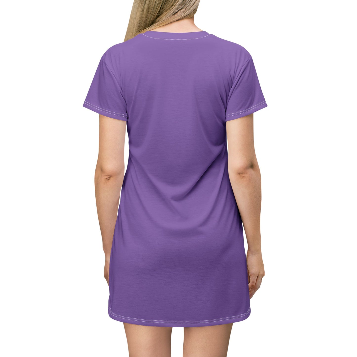 Cute Cat Graphic T-Shirt Dress for Animal Lovers