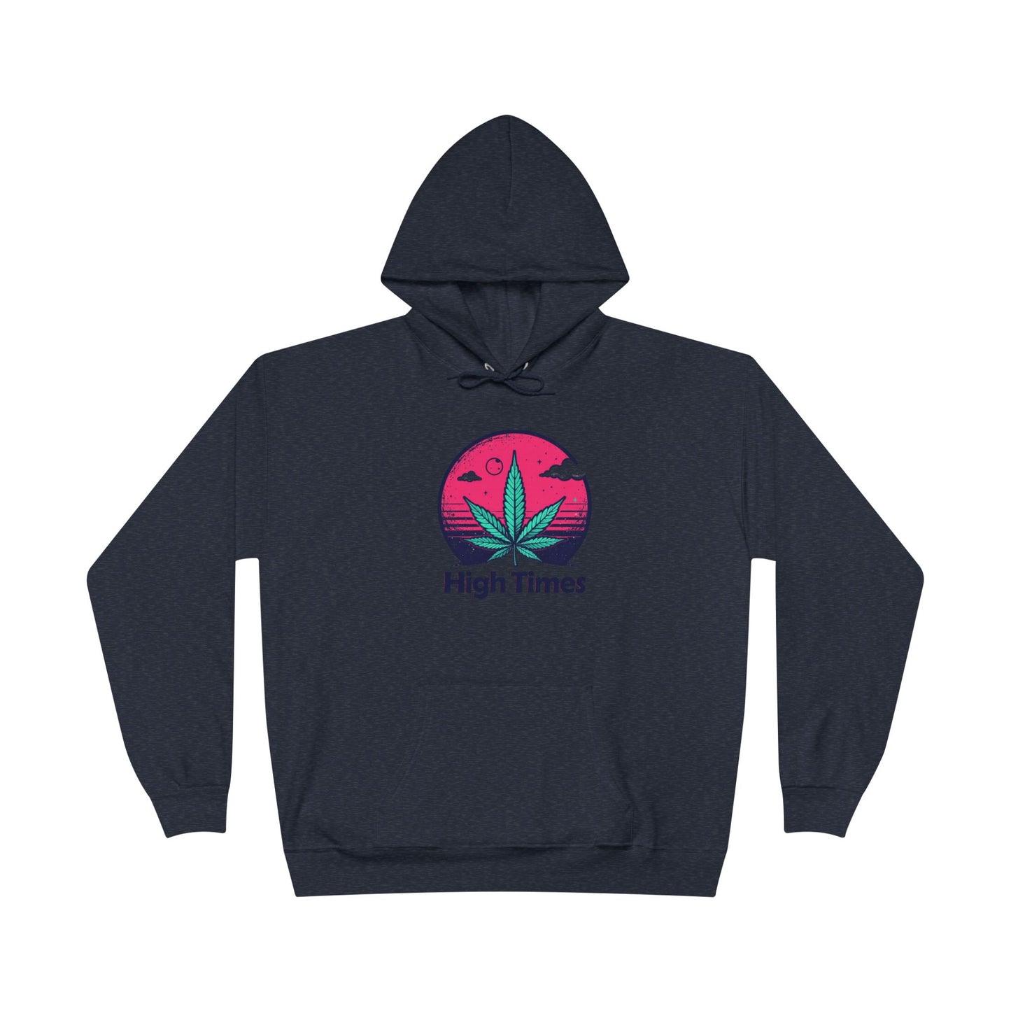 Eco-Friendly High Times Pullover Hoodie - Cannabis Vibes for Everyday Comfort