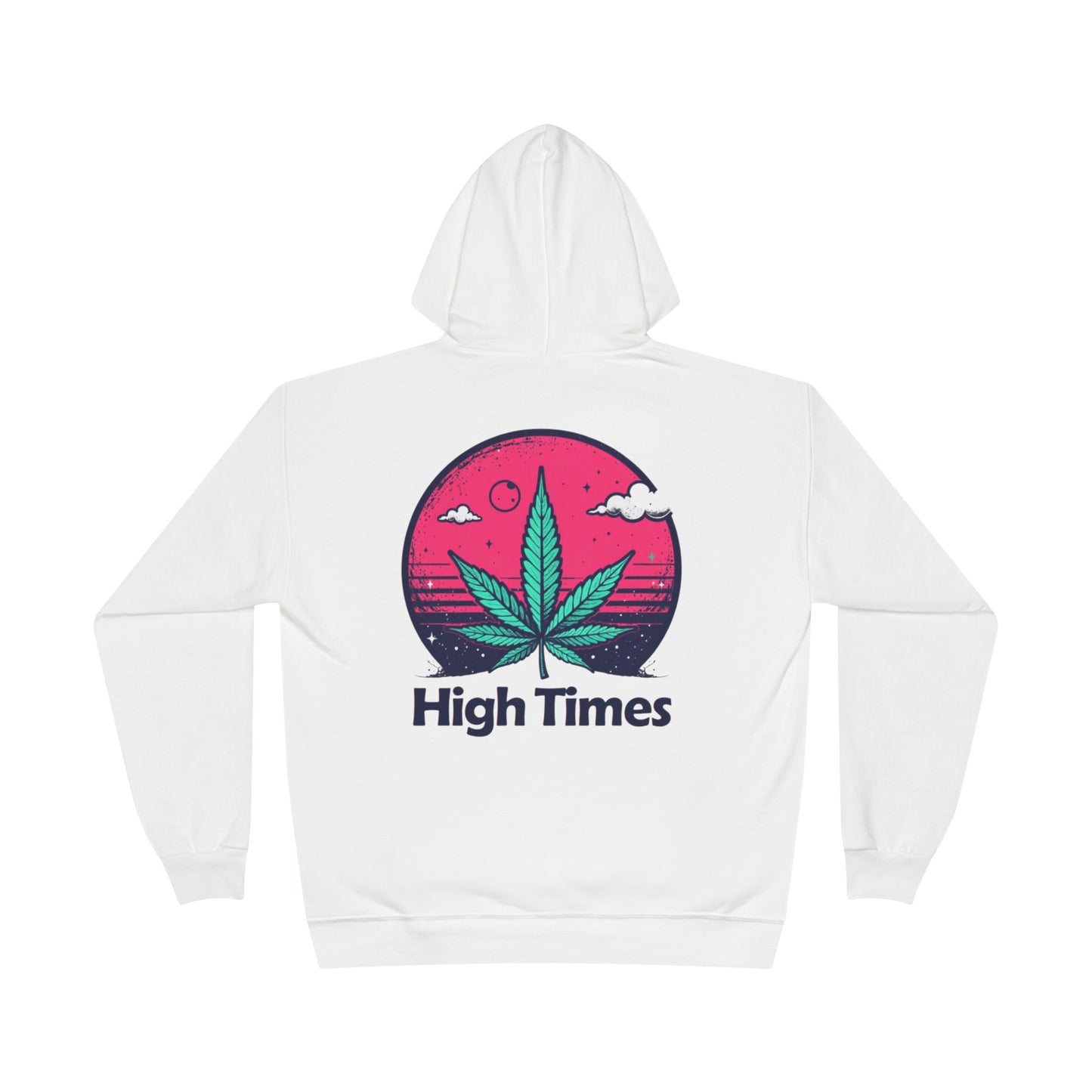 Eco-Friendly High Times Pullover Hoodie - Cannabis Vibes for Everyday Comfort