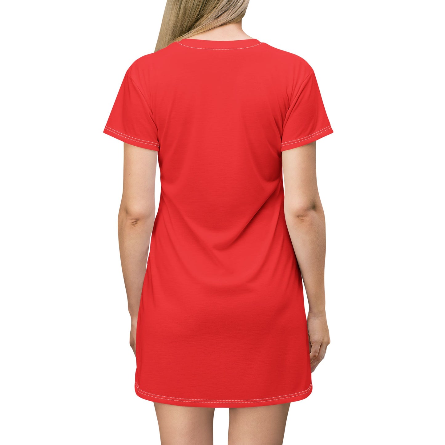 Cute Cat Love T-Shirt Dress - Adorable & Comfortable Dress for Cat Lovers