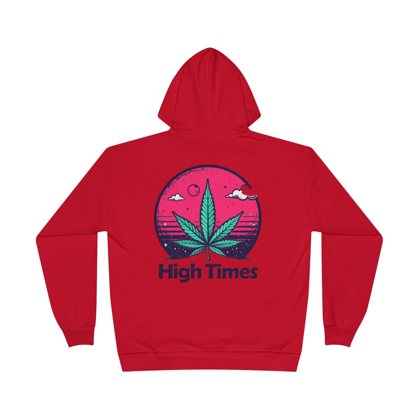 Eco-Friendly High Times Pullover Hoodie - Cannabis Vibes for Everyday Comfort