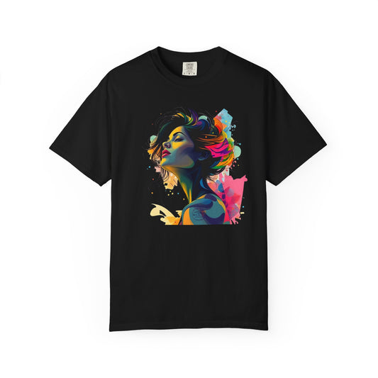 Artistic Colorful Woman Portrait T-Shirt