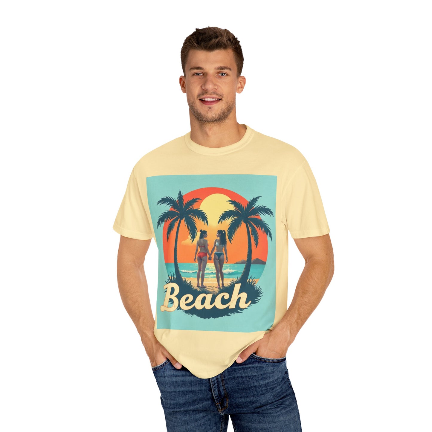 Beach & Nature Vibes Unisex Garment-Dyed T-Shirt