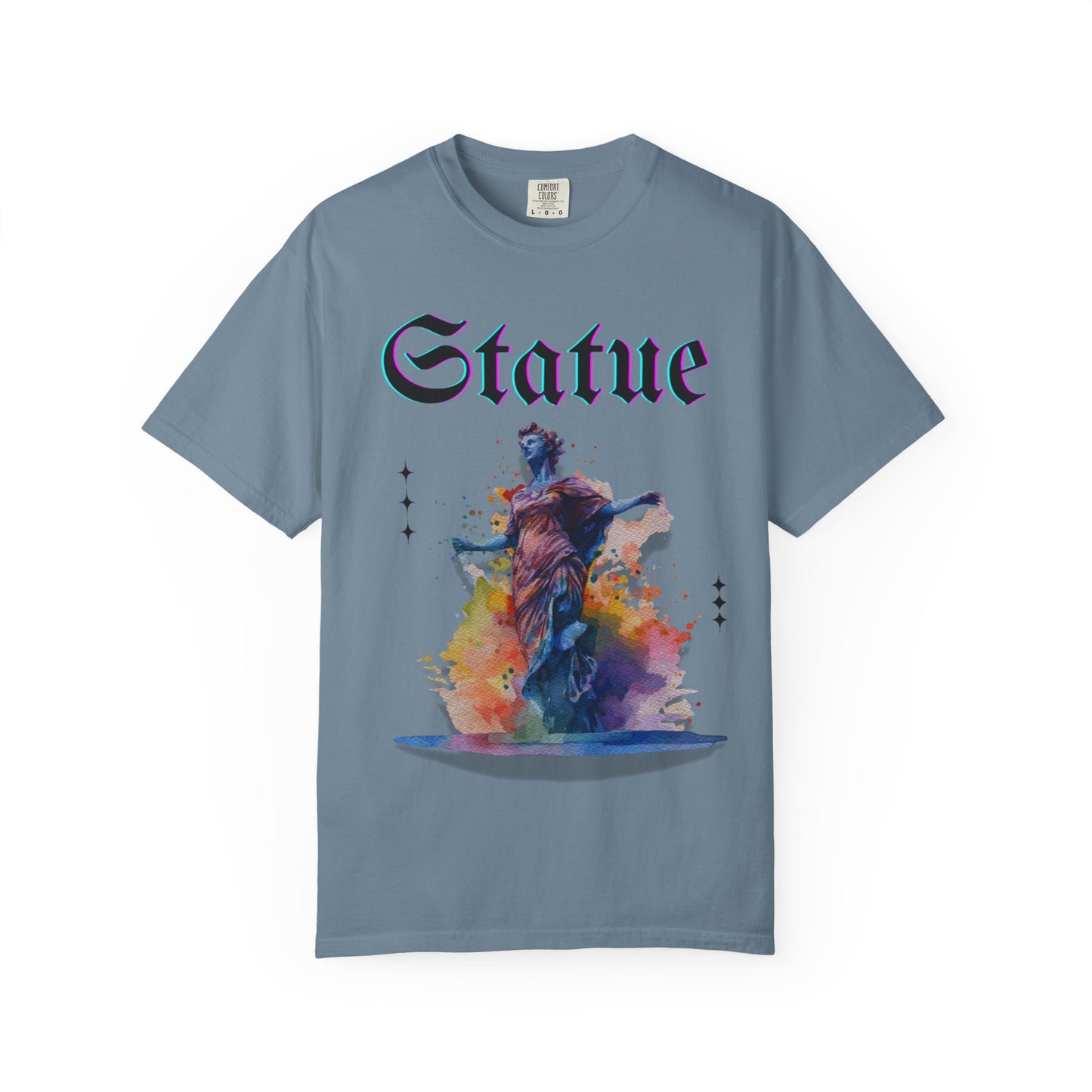 Artistic Statue T-Shirt - Unisex Garment-Dyed Tee for Culture Lovers