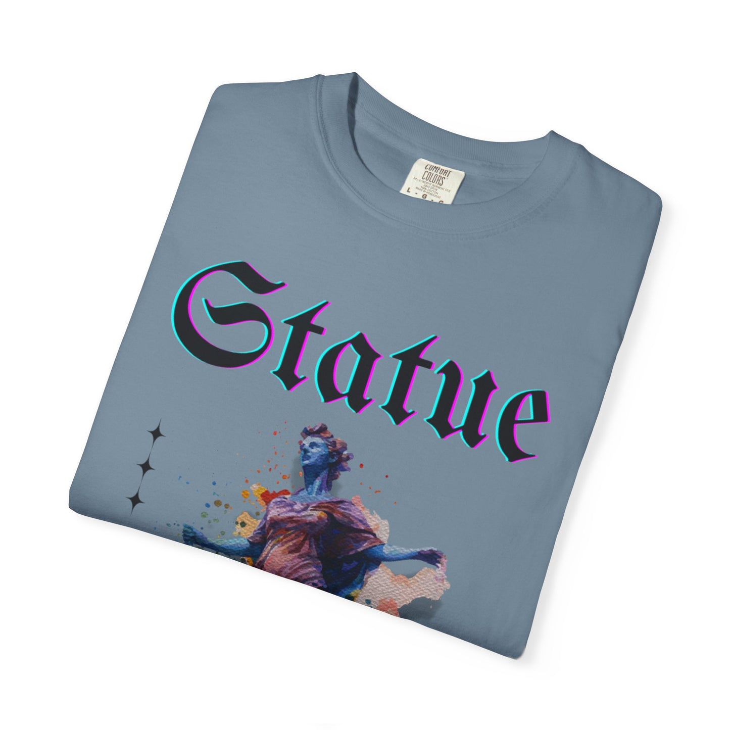 Artistic Statue T-Shirt - Unisex Garment-Dyed Tee for Culture Lovers