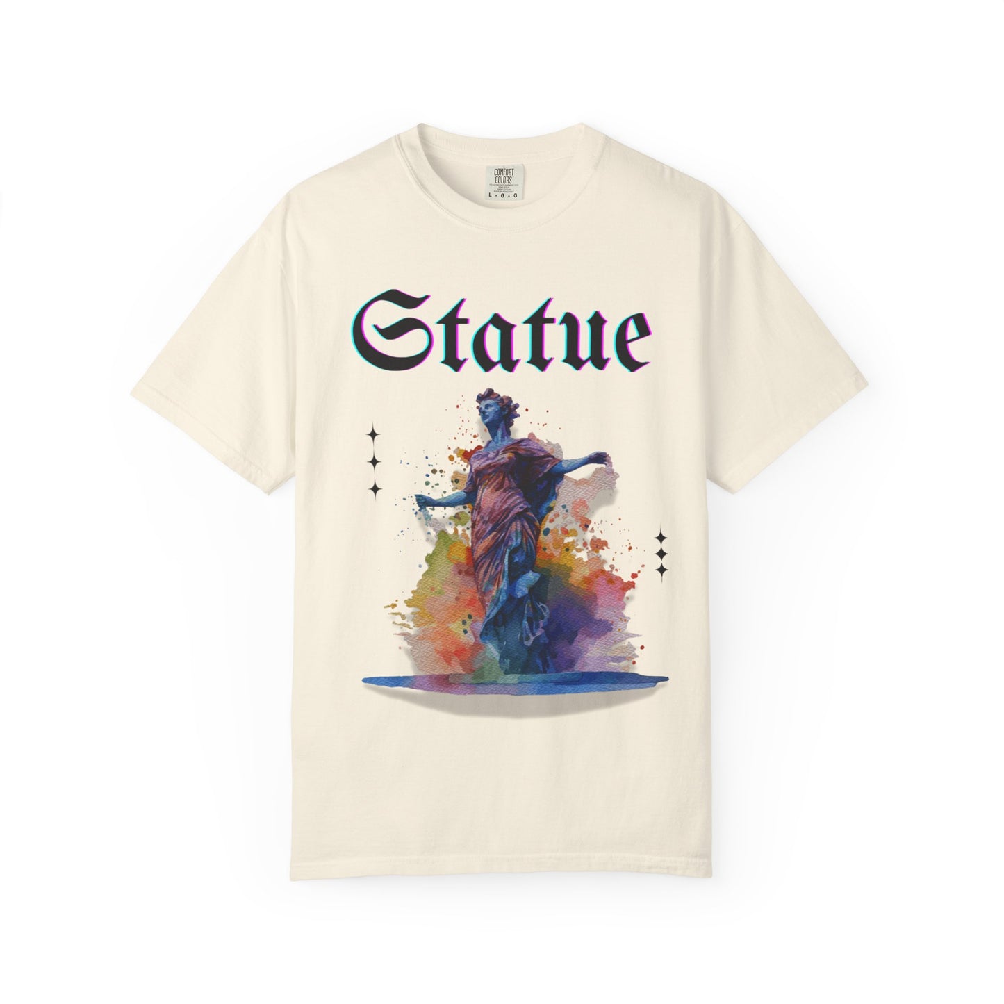 Artistic Statue T-Shirt - Unisex Garment-Dyed Tee for Culture Lovers