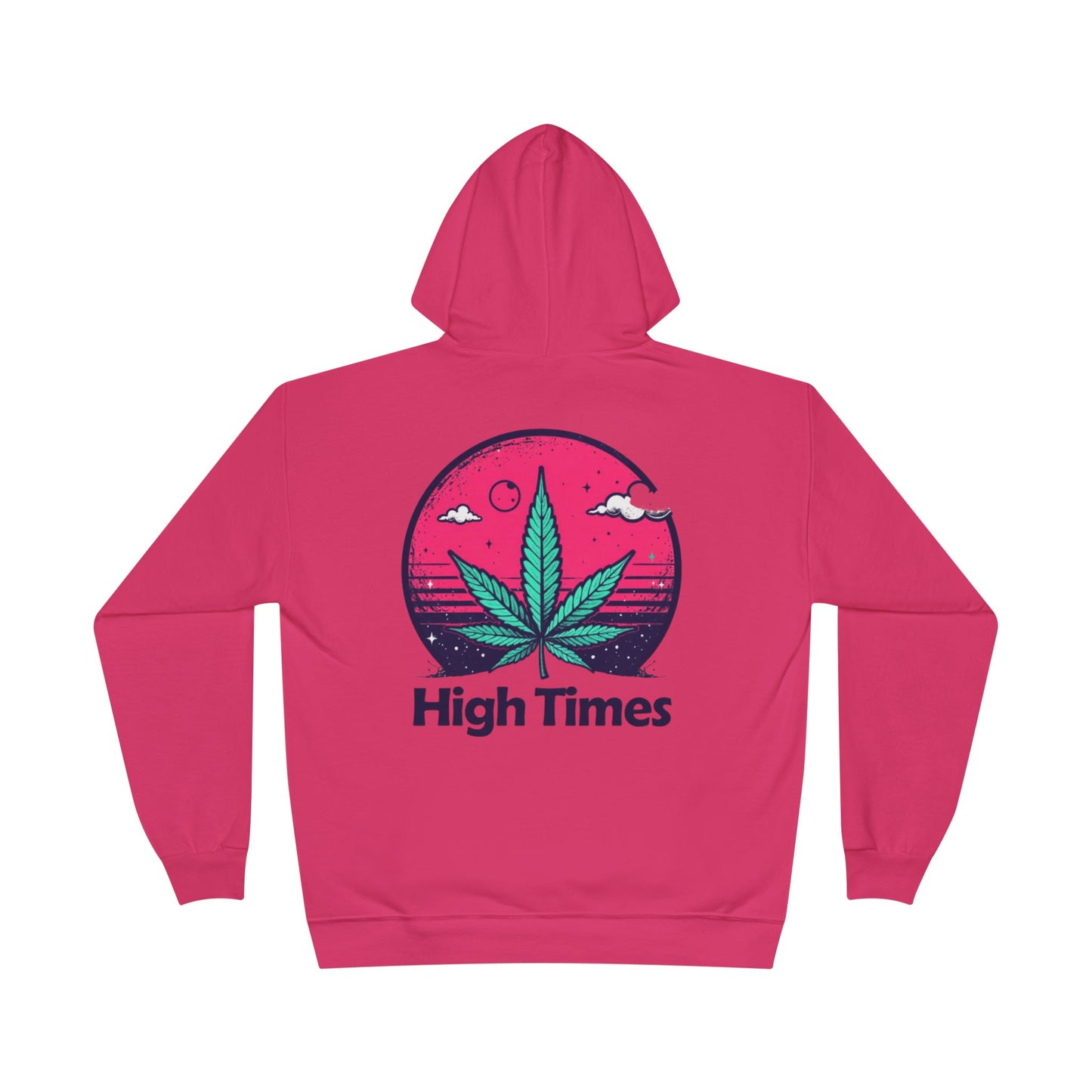 Eco-Friendly High Times Pullover Hoodie - Cannabis Vibes for Everyday Comfort