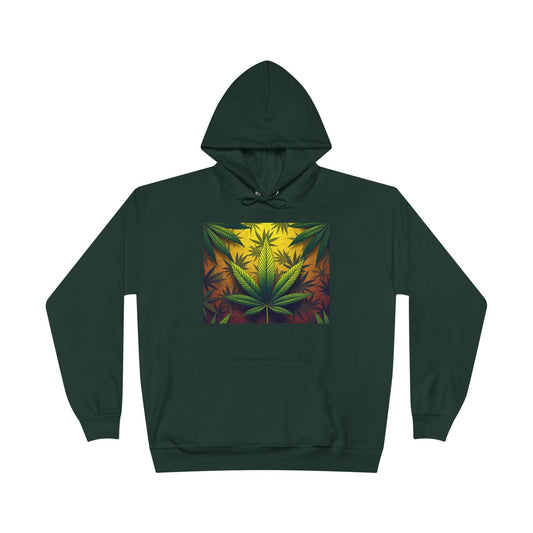 Eco-Friendly Cannabis Leaf Hoodie for Chill Vibes