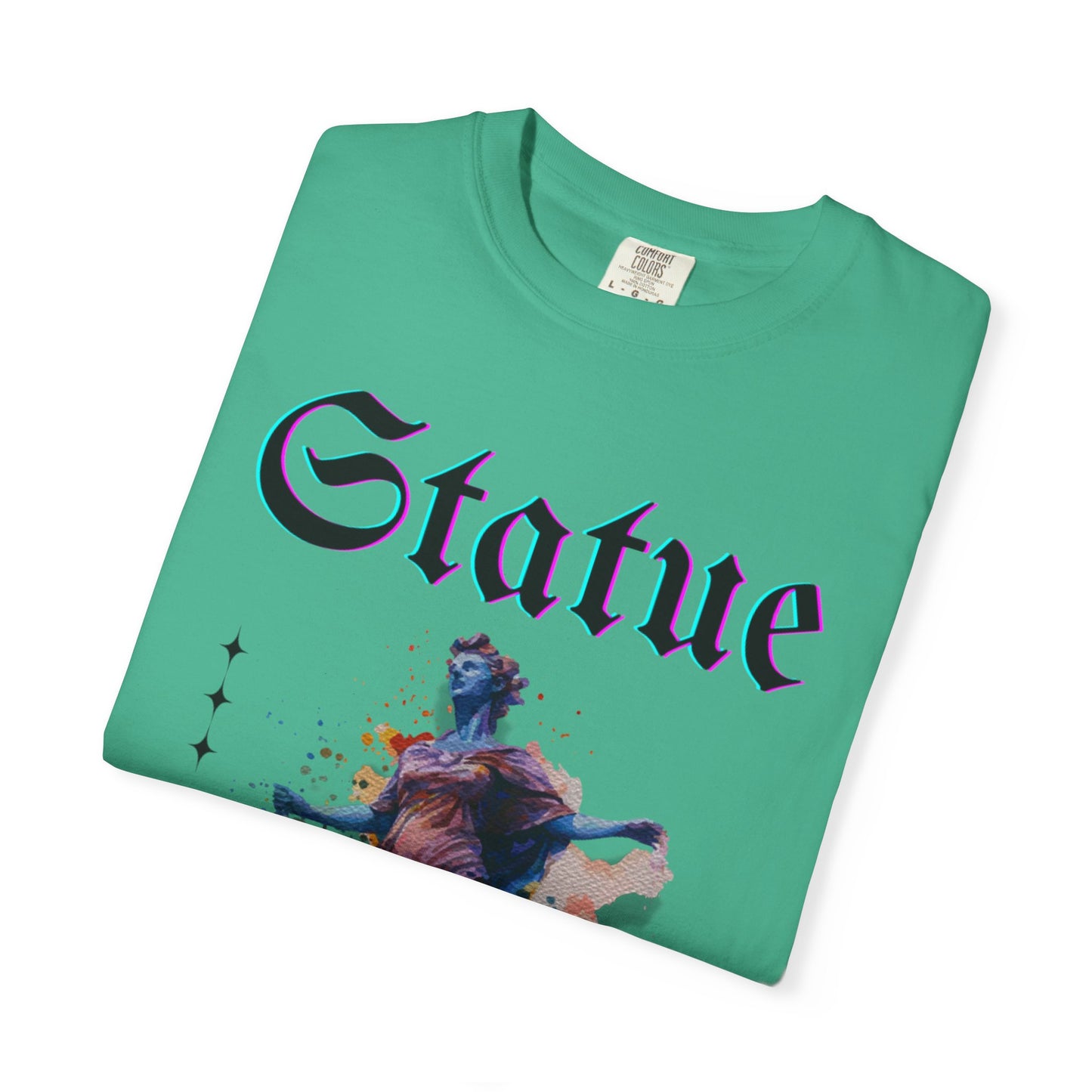 Artistic Statue T-Shirt - Unisex Garment-Dyed Tee for Culture Lovers