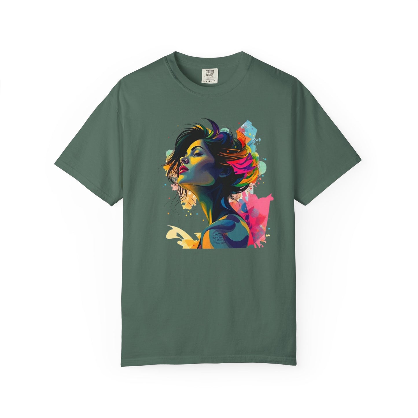 Artistic Colorful Woman Portrait T-Shirt
