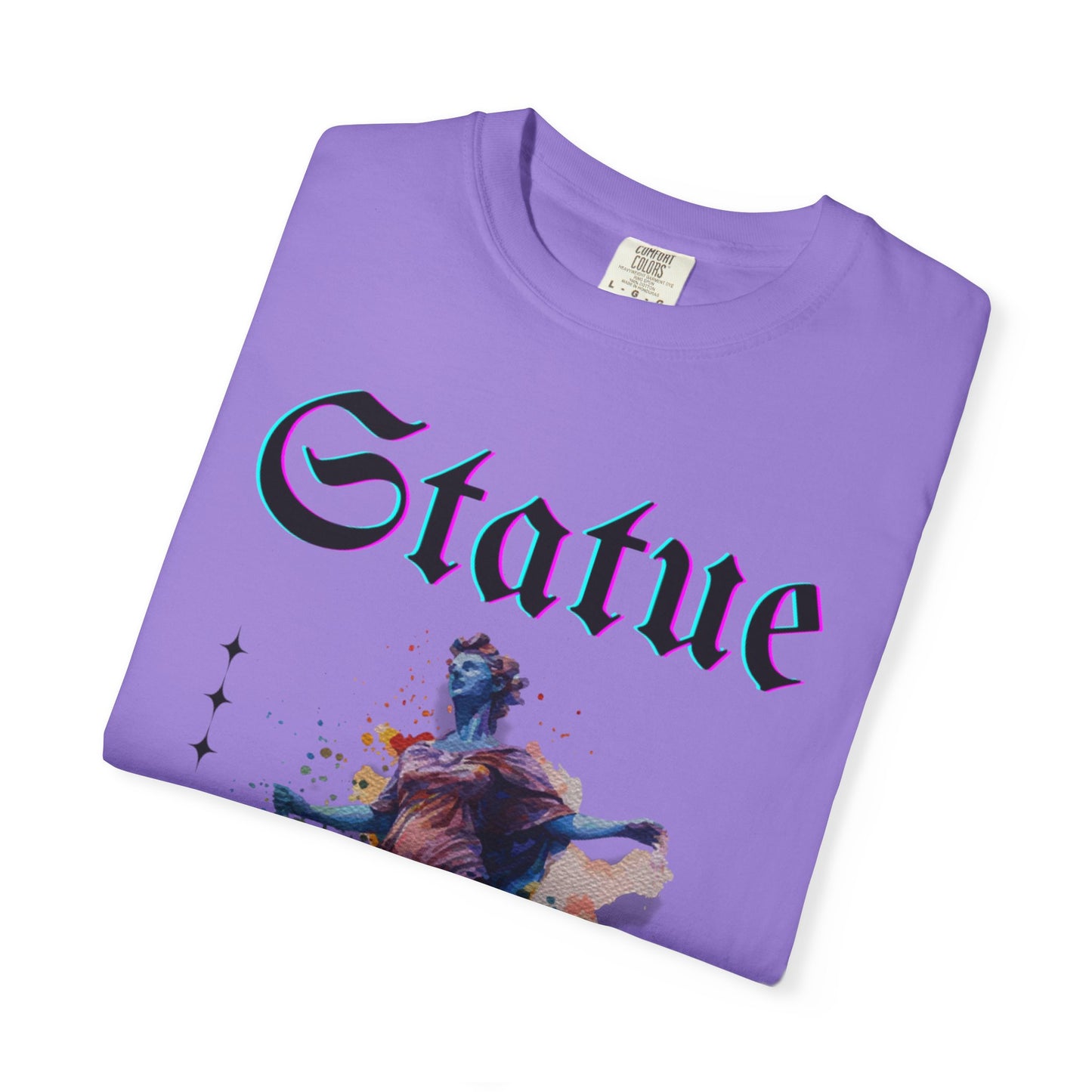 Artistic Statue T-Shirt - Unisex Garment-Dyed Tee for Culture Lovers