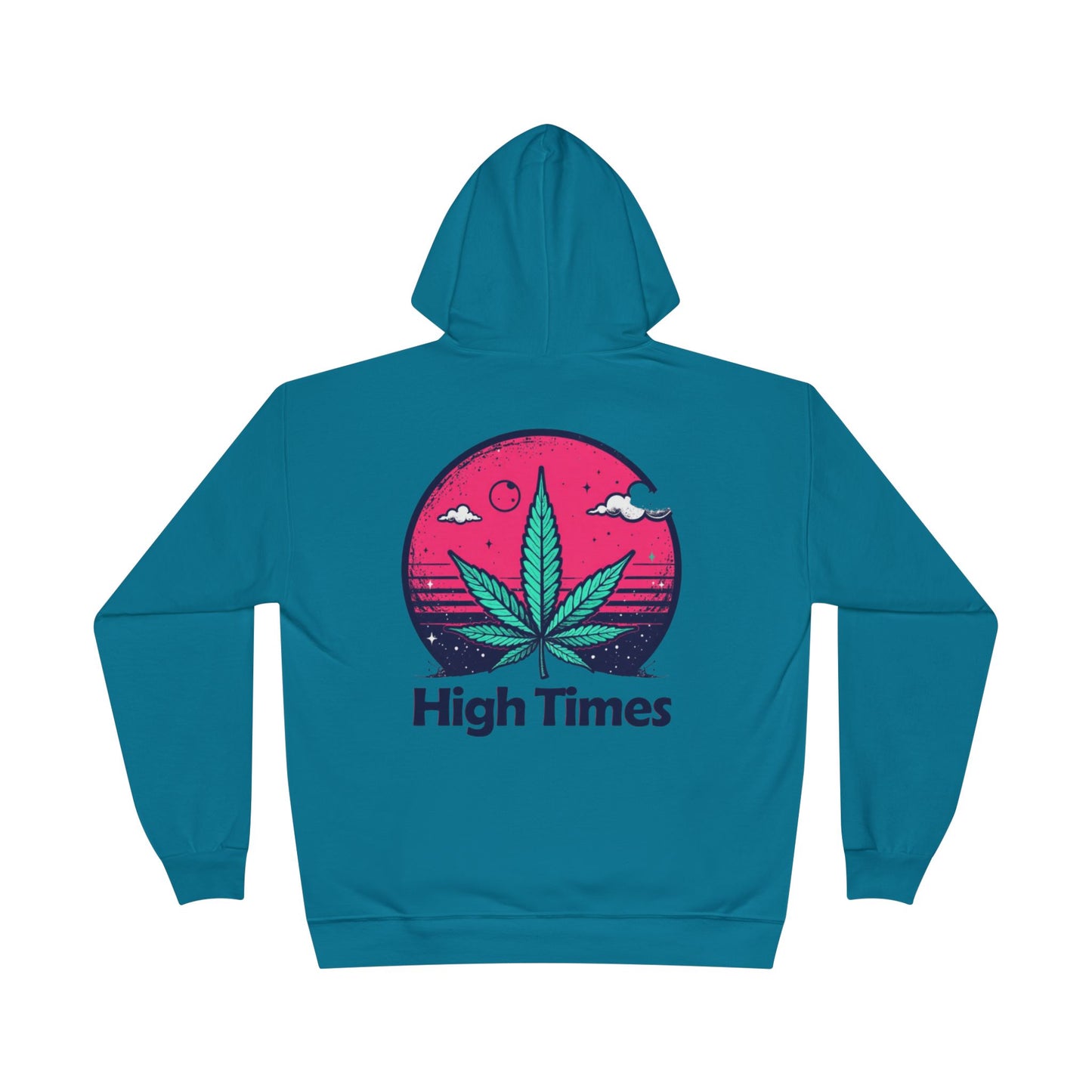 Eco-Friendly High Times Pullover Hoodie - Cannabis Vibes for Everyday Comfort