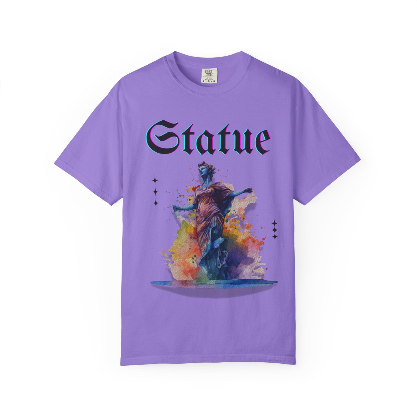 Artistic Statue T-Shirt - Unisex Garment-Dyed Tee for Culture Lovers