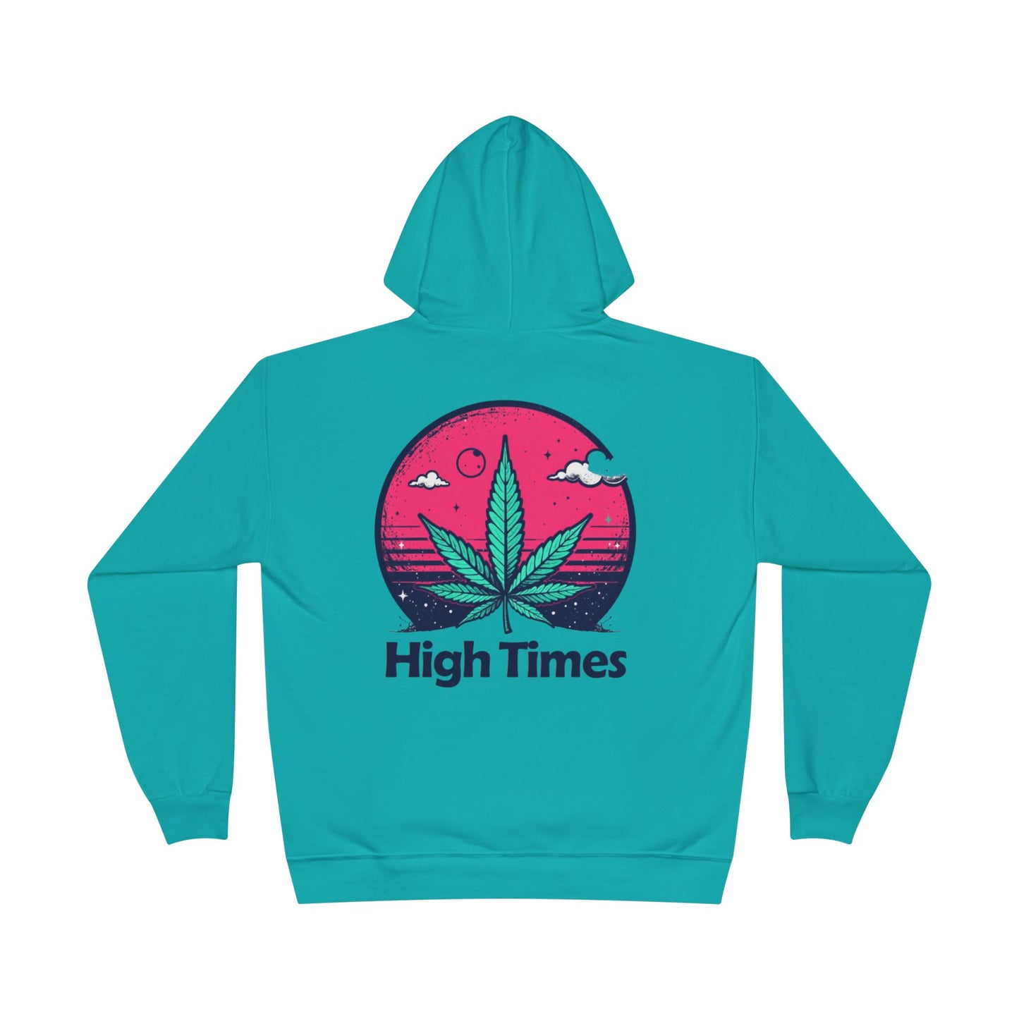 Eco-Friendly High Times Pullover Hoodie - Cannabis Vibes for Everyday Comfort
