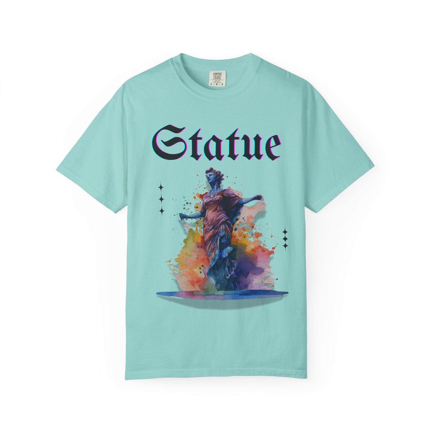 Artistic Statue T-Shirt - Unisex Garment-Dyed Tee for Culture Lovers