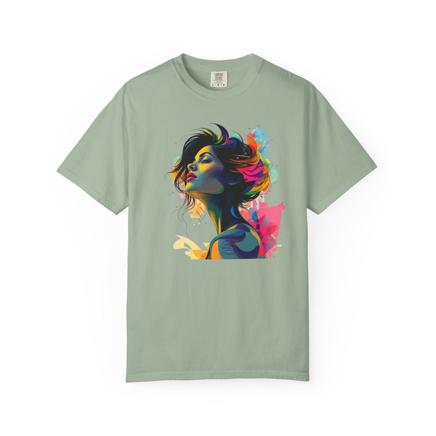 Artistic Colorful Woman Portrait T-Shirt