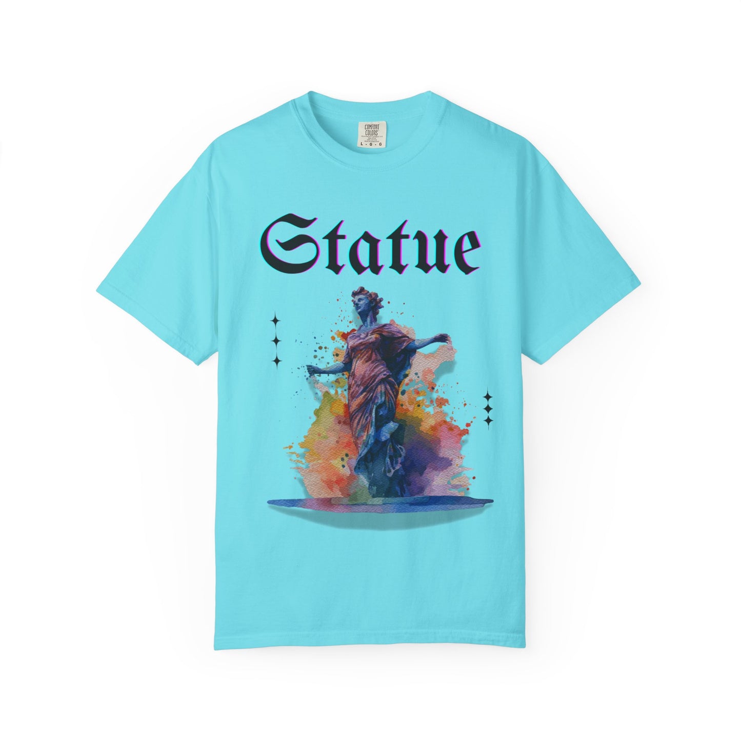 Artistic Statue T-Shirt - Unisex Garment-Dyed Tee for Culture Lovers