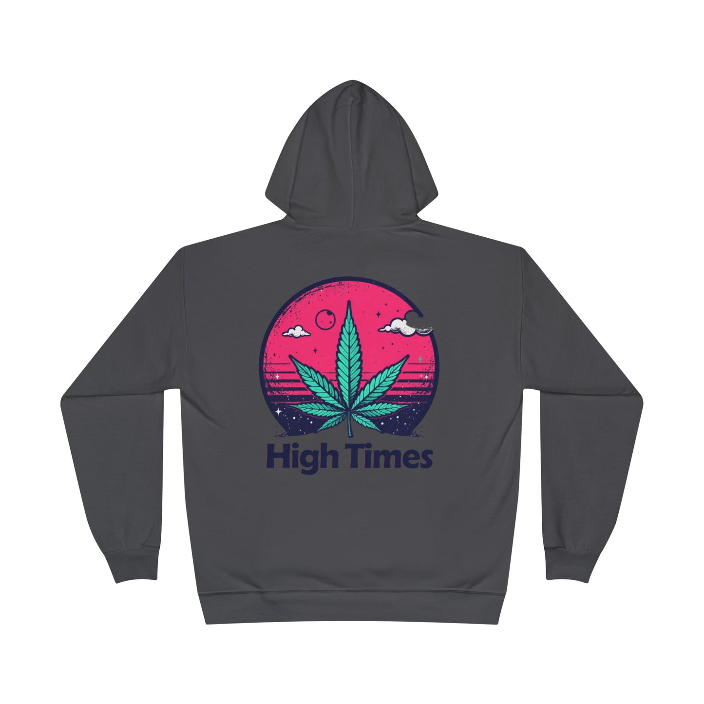 Eco-Friendly High Times Pullover Hoodie - Cannabis Vibes for Everyday Comfort