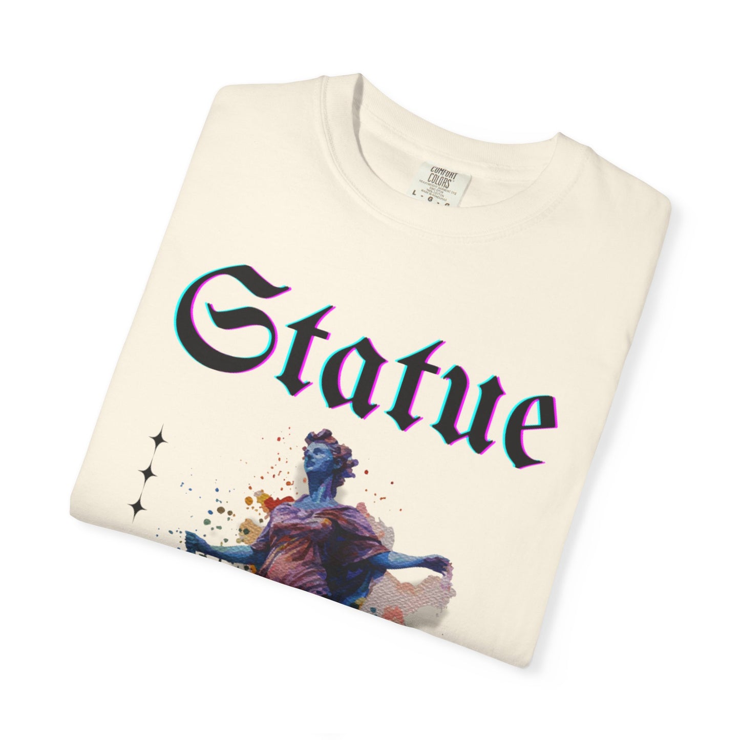 Artistic Statue T-Shirt - Unisex Garment-Dyed Tee for Culture Lovers