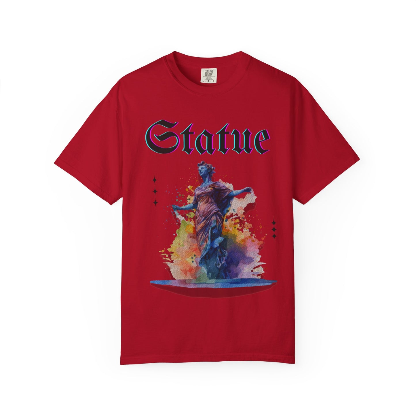 Artistic Statue T-Shirt - Unisex Garment-Dyed Tee for Culture Lovers