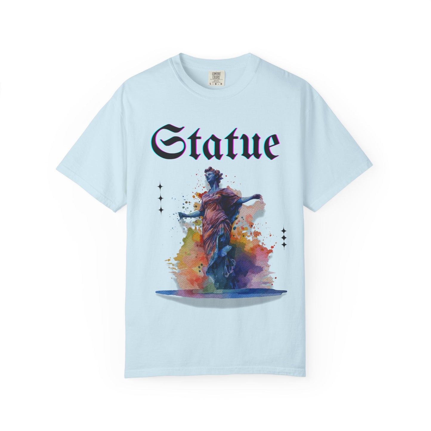 Artistic Statue T-Shirt - Unisex Garment-Dyed Tee for Culture Lovers