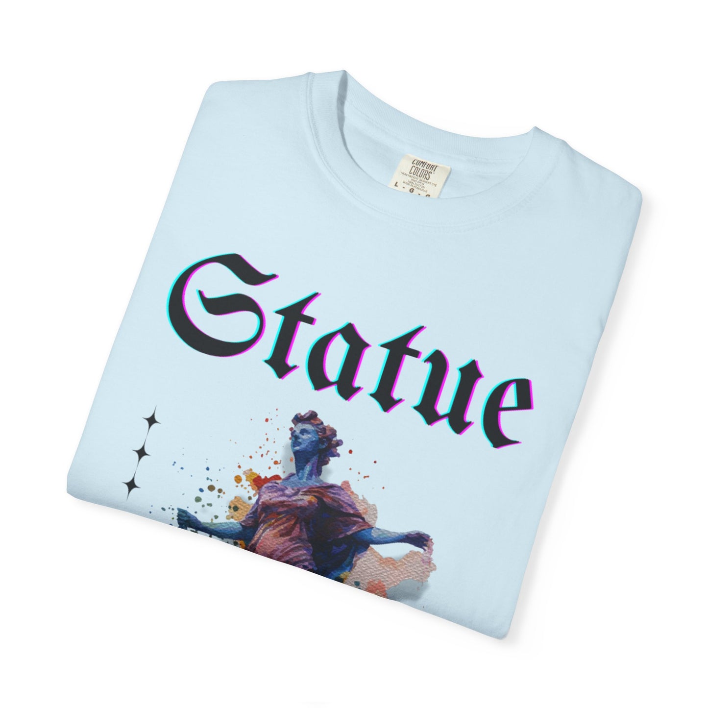 Artistic Statue T-Shirt - Unisex Garment-Dyed Tee for Culture Lovers