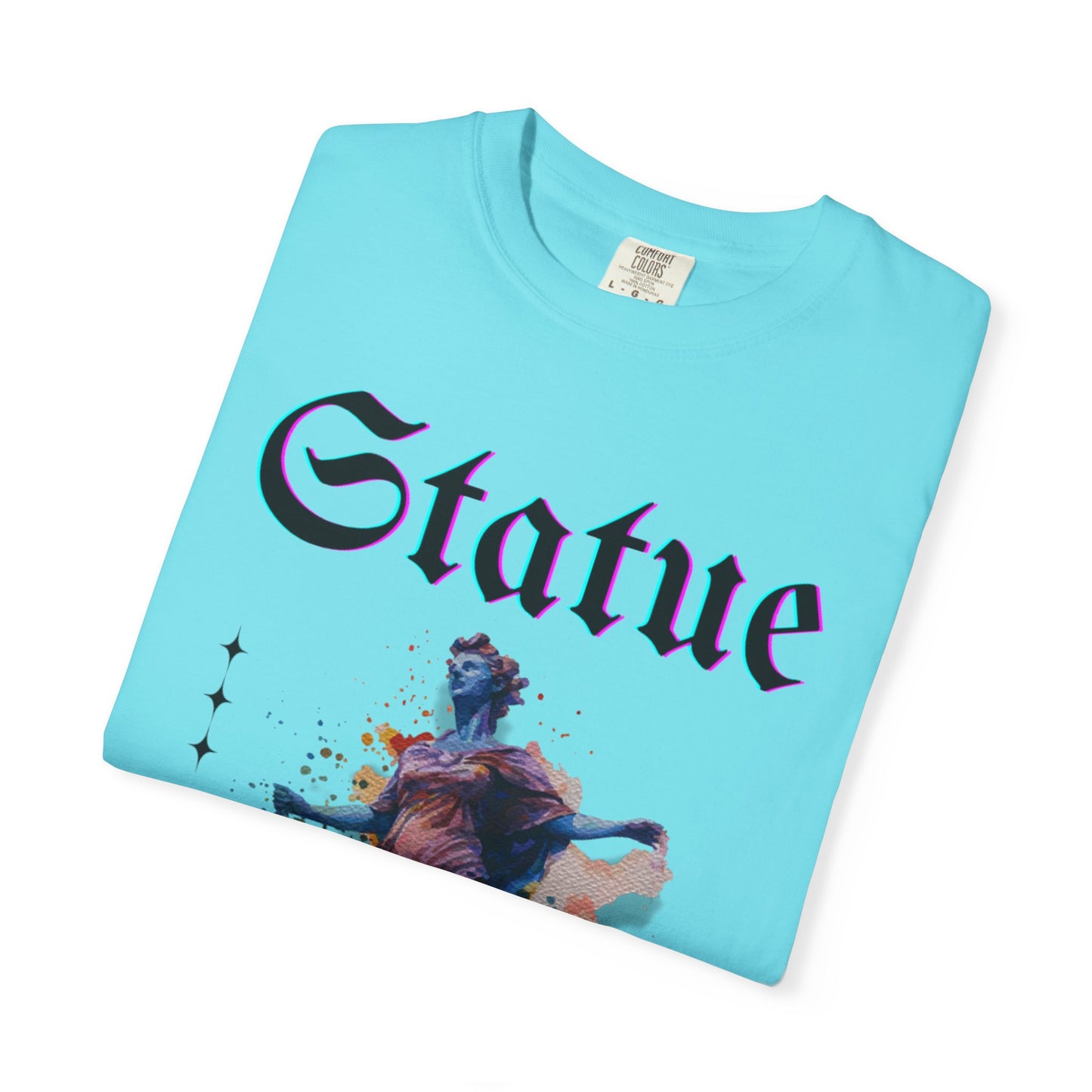 Artistic Statue T-Shirt - Unisex Garment-Dyed Tee for Culture Lovers