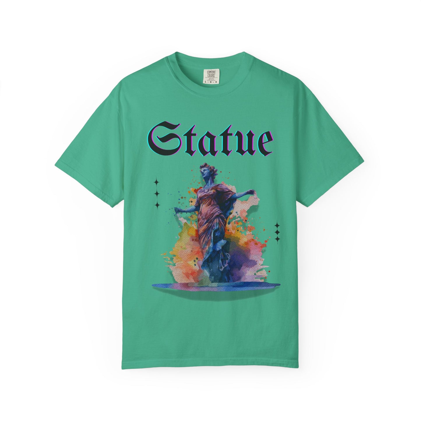 Artistic Statue T-Shirt - Unisex Garment-Dyed Tee for Culture Lovers