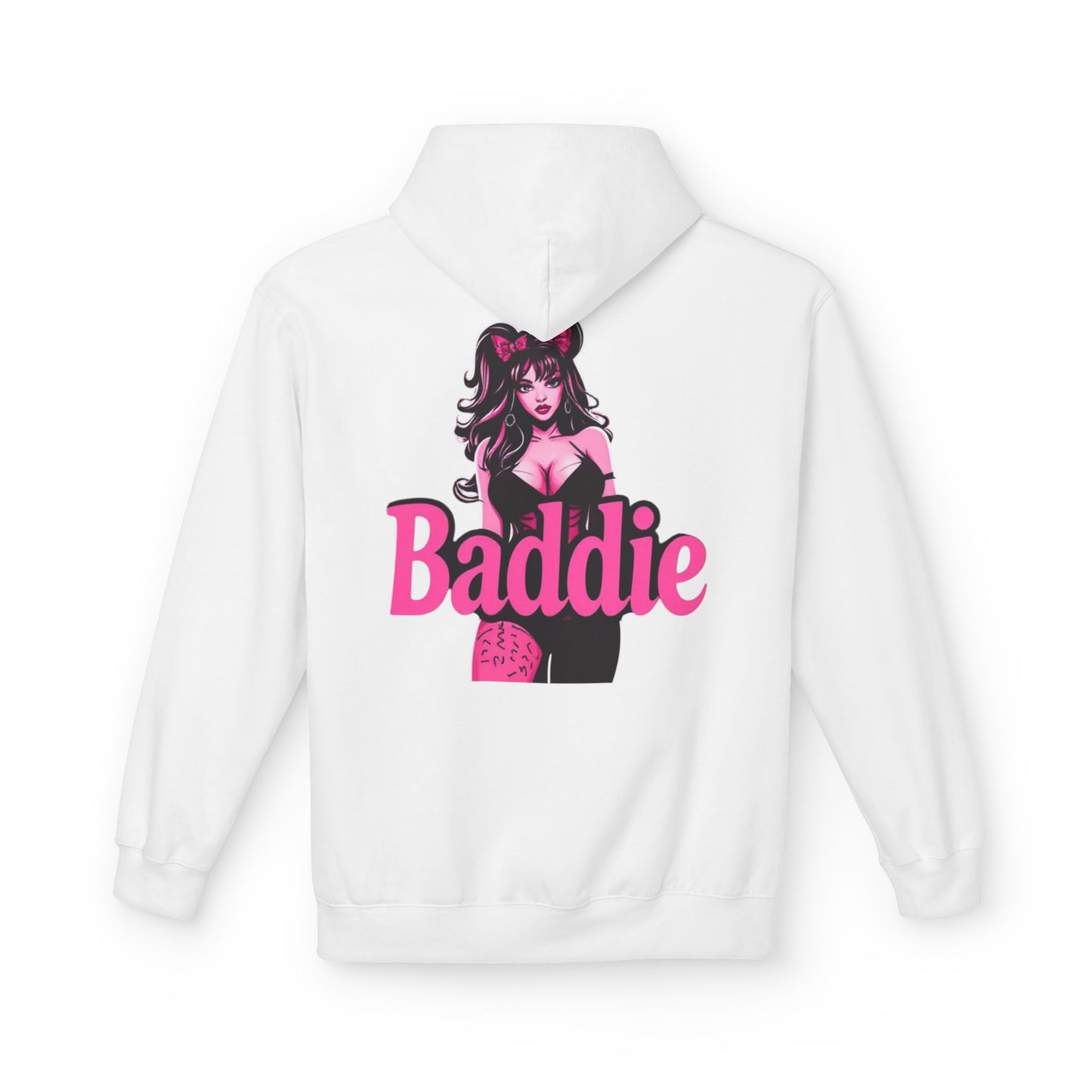 Baddie Hoodie — Retro Pinup Graphic Pullover for Trendy Streetwear