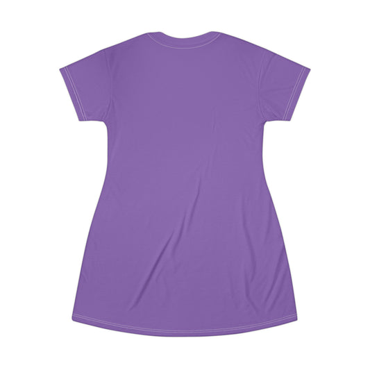 Cute Cat Graphic T-Shirt Dress for Animal Lovers