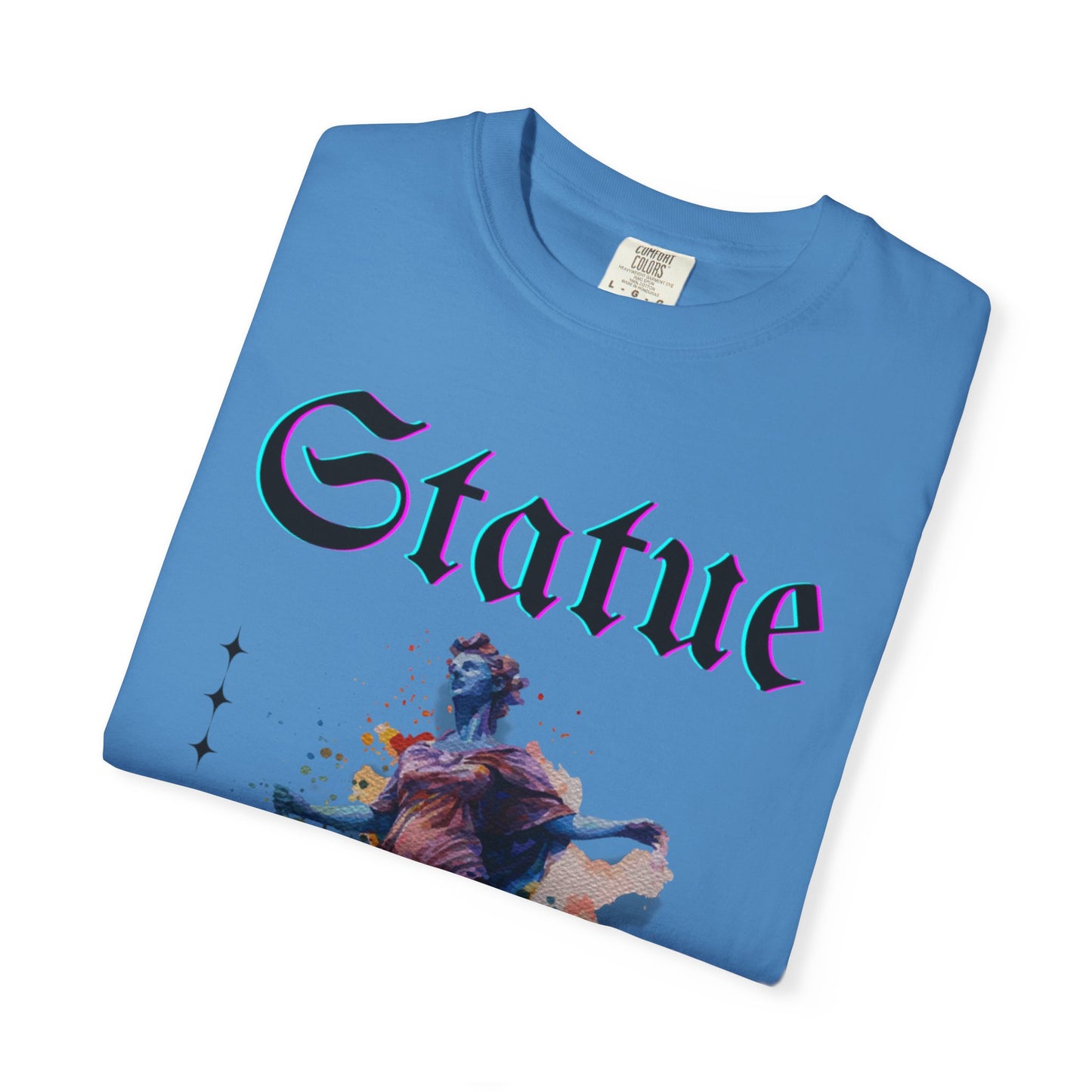 Artistic Statue T-Shirt - Unisex Garment-Dyed Tee for Culture Lovers