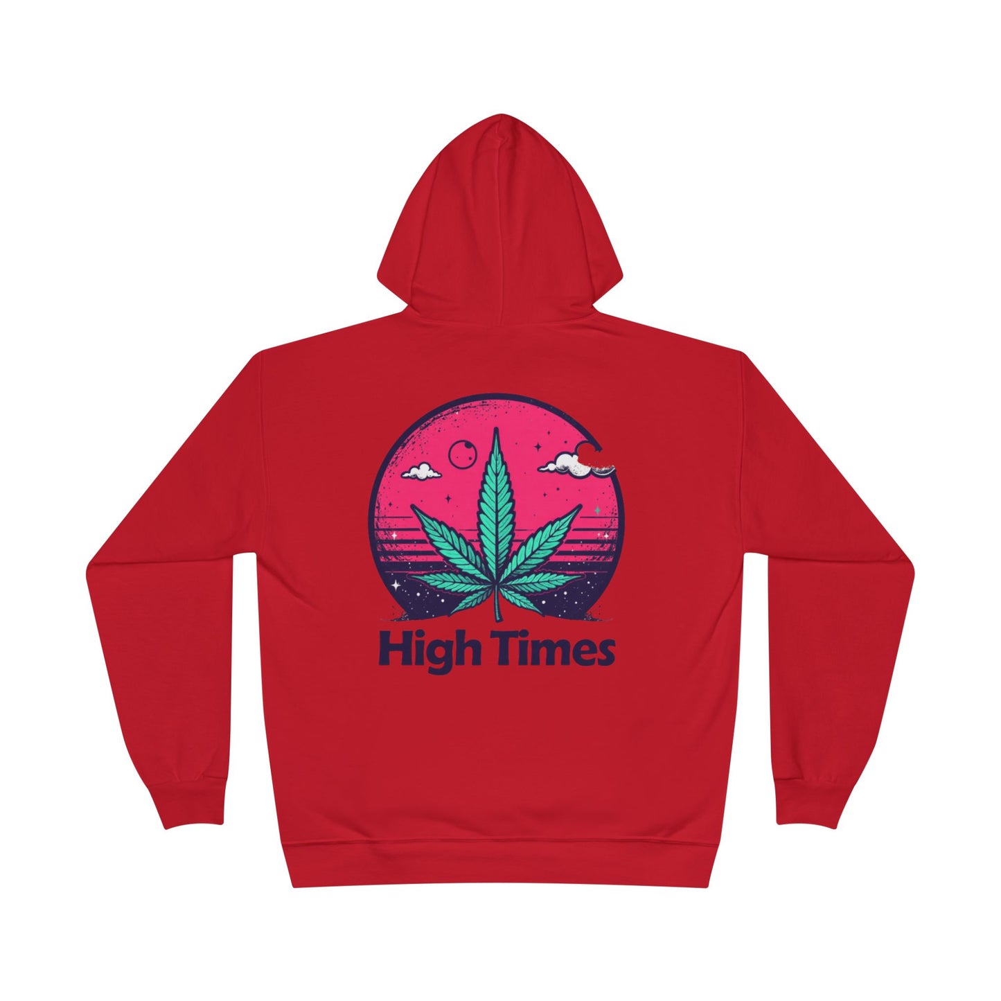 Eco-Friendly High Times Pullover Hoodie - Cannabis Vibes for Everyday Comfort