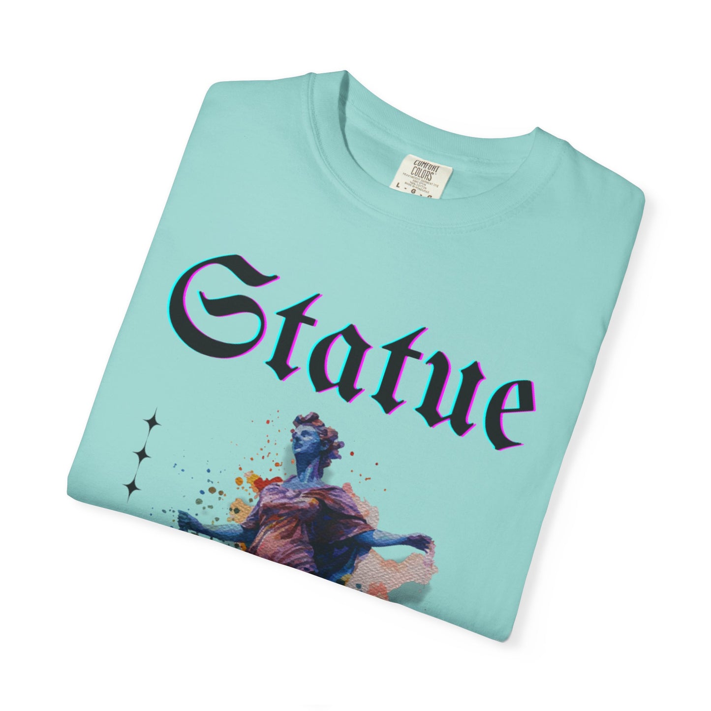 Artistic Statue T-Shirt - Unisex Garment-Dyed Tee for Culture Lovers