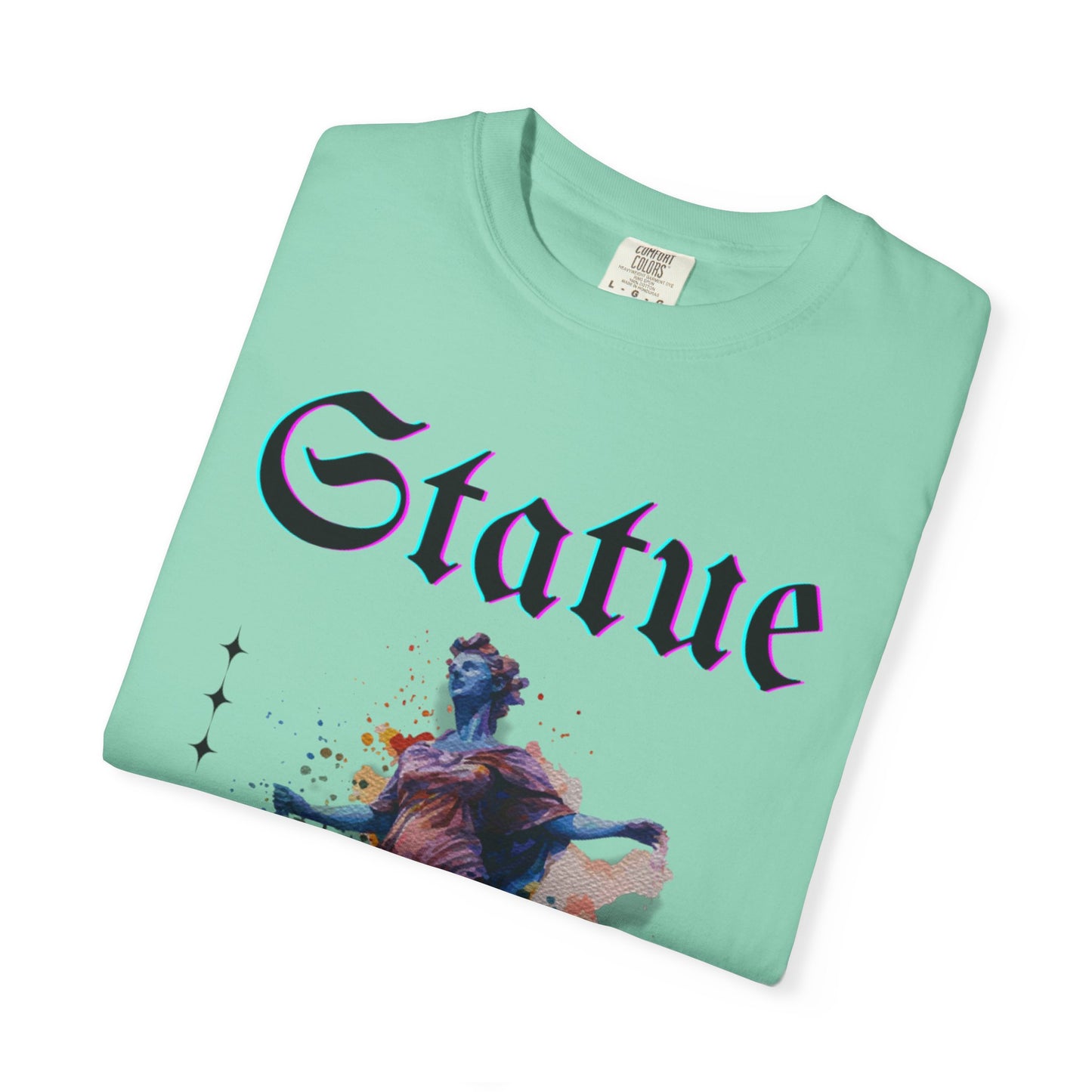Artistic Statue T-Shirt - Unisex Garment-Dyed Tee for Culture Lovers