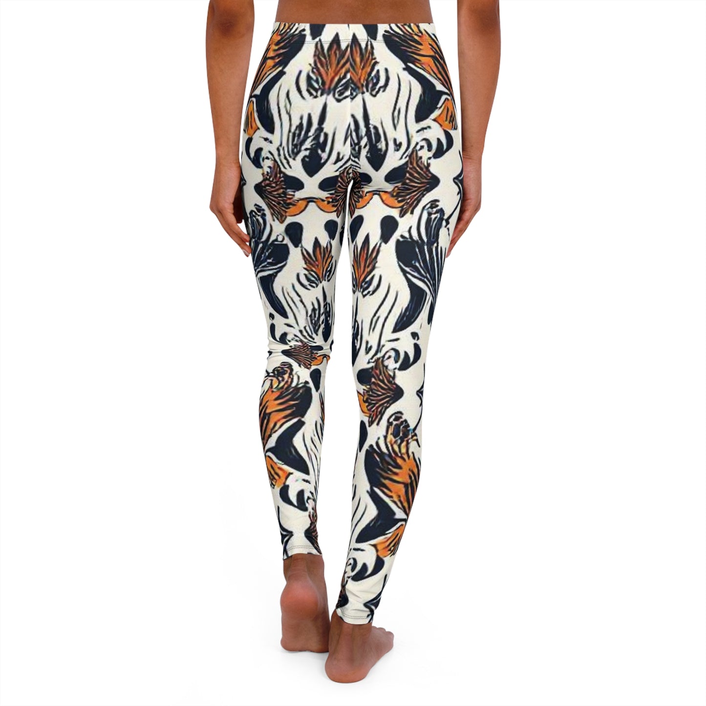Boho Floral Pattern Leggings — Women's All-Over Print Yoga & Casual Pants