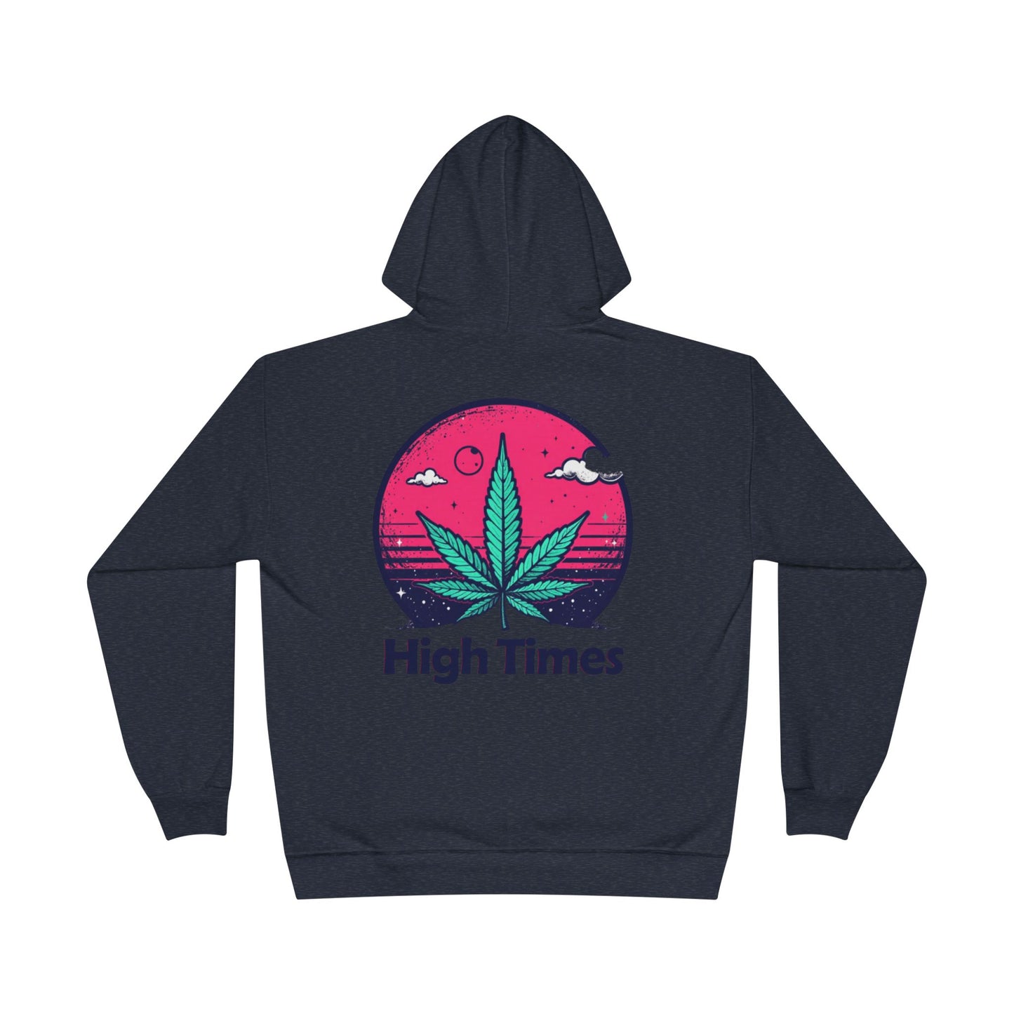 Eco-Friendly High Times Pullover Hoodie - Cannabis Vibes for Everyday Comfort