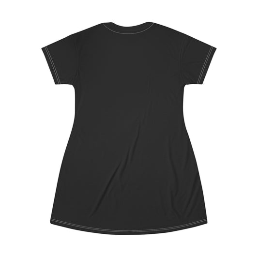 Cute Cat Oversized T-Shirt Dress - Perfect for Cat Lovers & Casual Wear