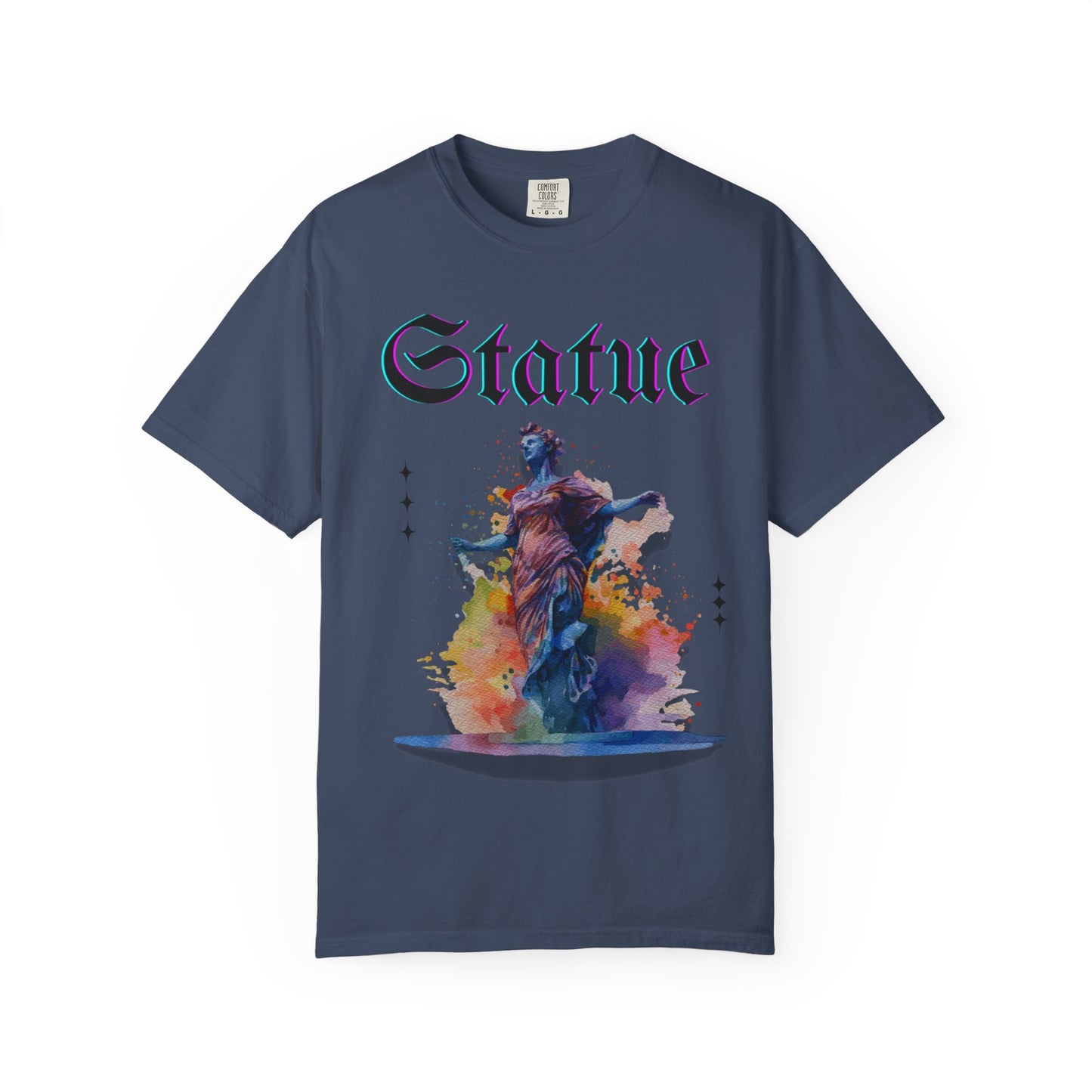 Artistic Statue T-Shirt - Unisex Garment-Dyed Tee for Culture Lovers