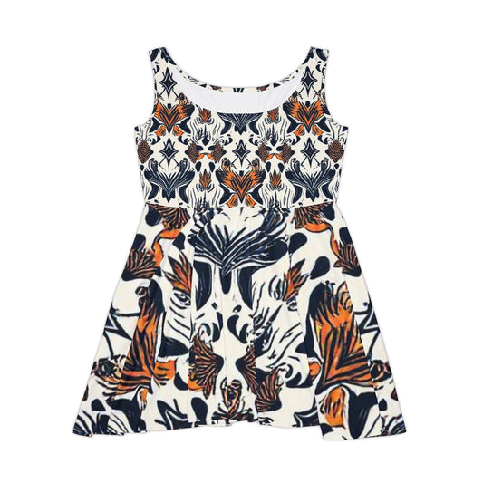Floral Print Women&#039;s Skater Dress - Stylish, Comfortable Summer Fashion