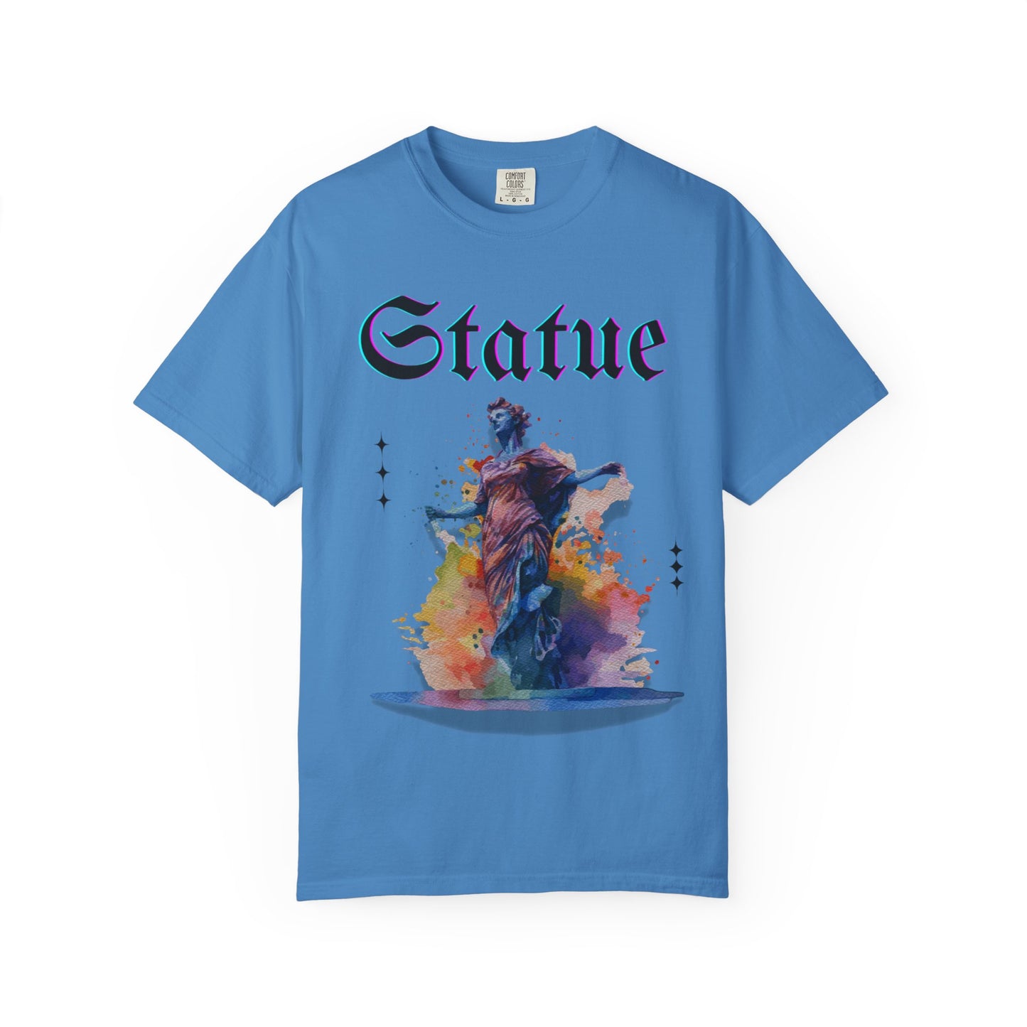 Artistic Statue T-Shirt - Unisex Garment-Dyed Tee for Culture Lovers