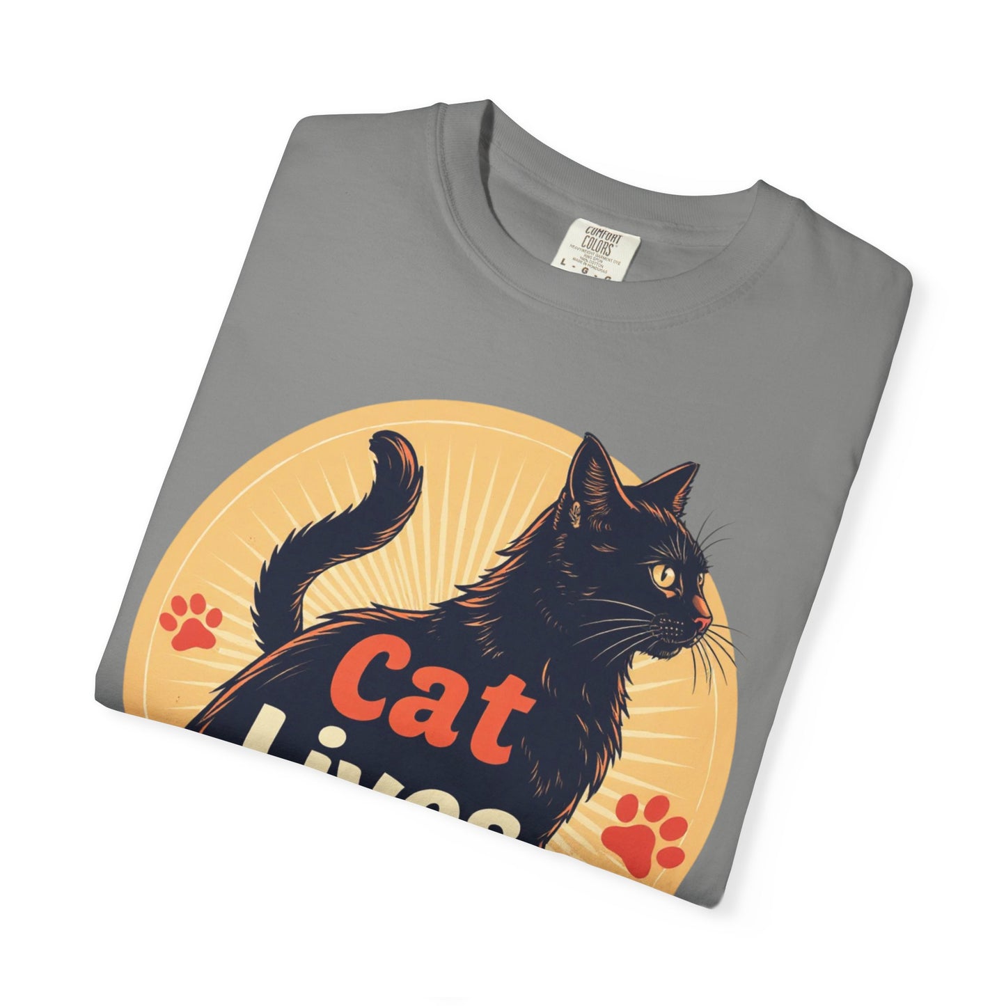 Cat Lives Matter T-Shirt - Unisex Garment-Dyed Tee for Cat Lovers