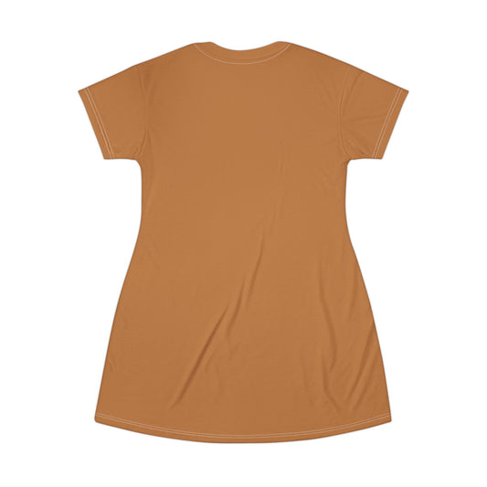 Cozy Cat Lover T-Shirt Dress - "I Love My Cat!" Cute Pet Apparel