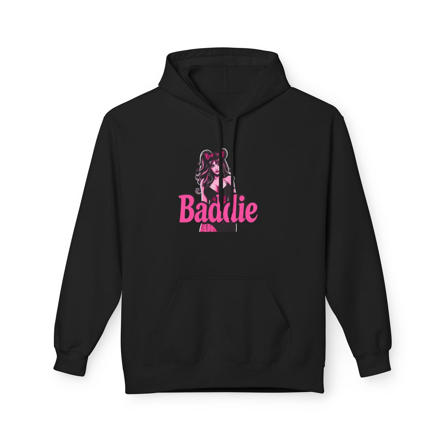 Baddie Hoodie — Retro Pinup Graphic Pullover for Trendy Streetwear